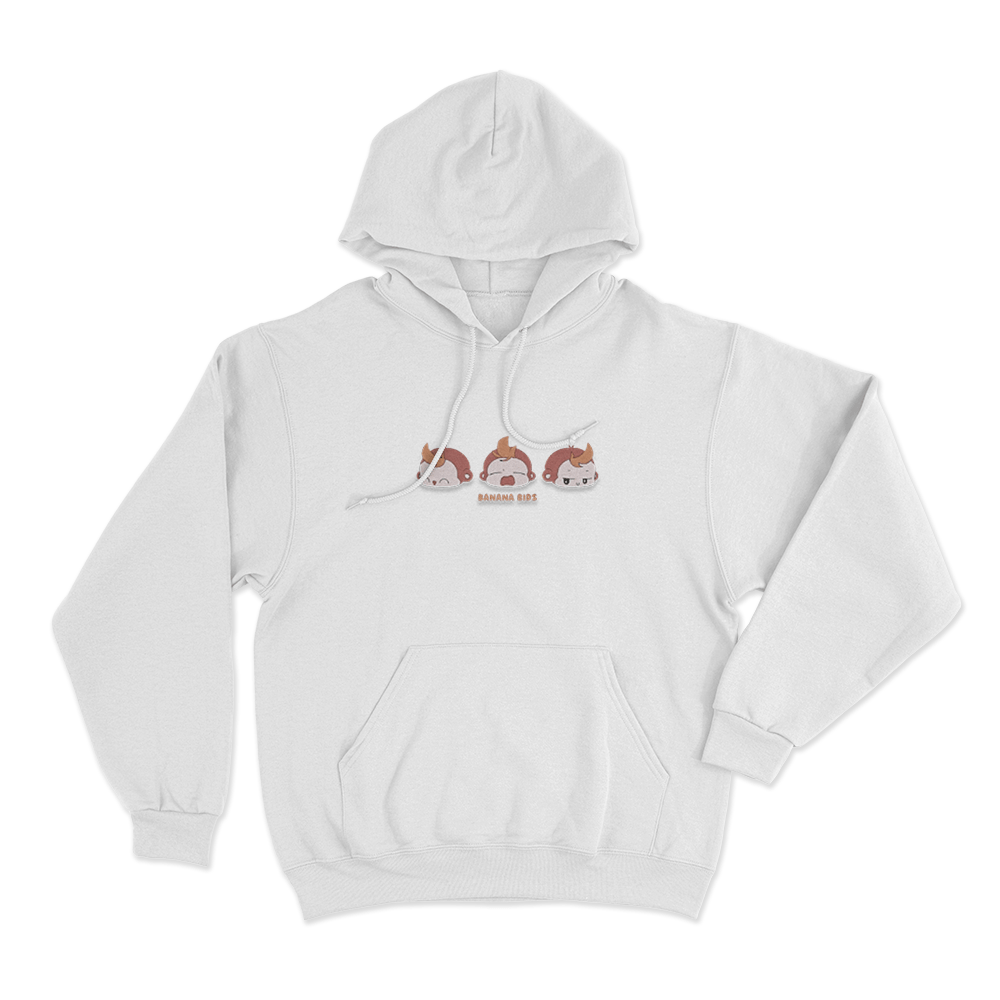 Banana Bids Unisex Hoodie White Banana Bids Unisex Hoodie White