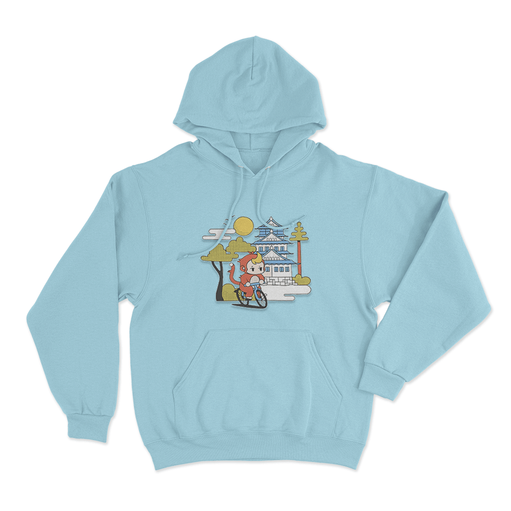 Out For A Ride Unisex Hoodie Sky Blue Out For A Ride Unisex Hoodie Sky Blue