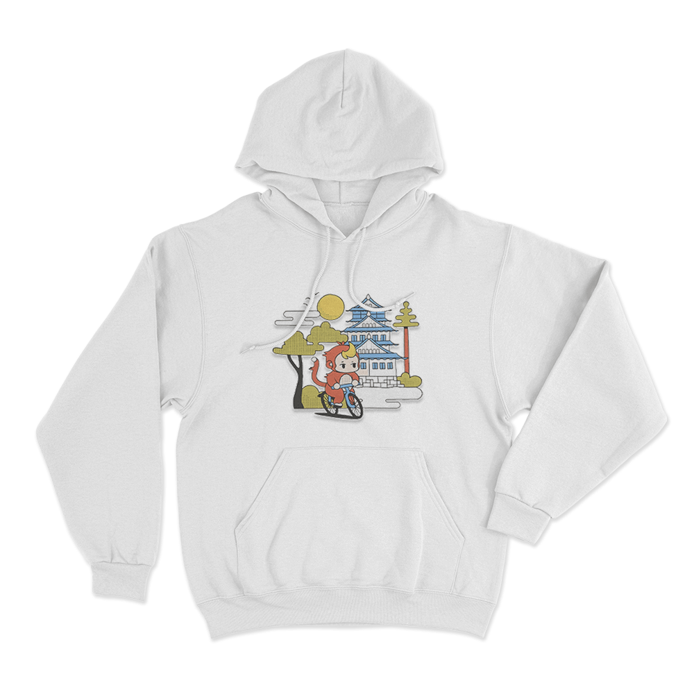 Out For A Ride Unisex Hoodie White Out For A Ride Unisex Hoodie White