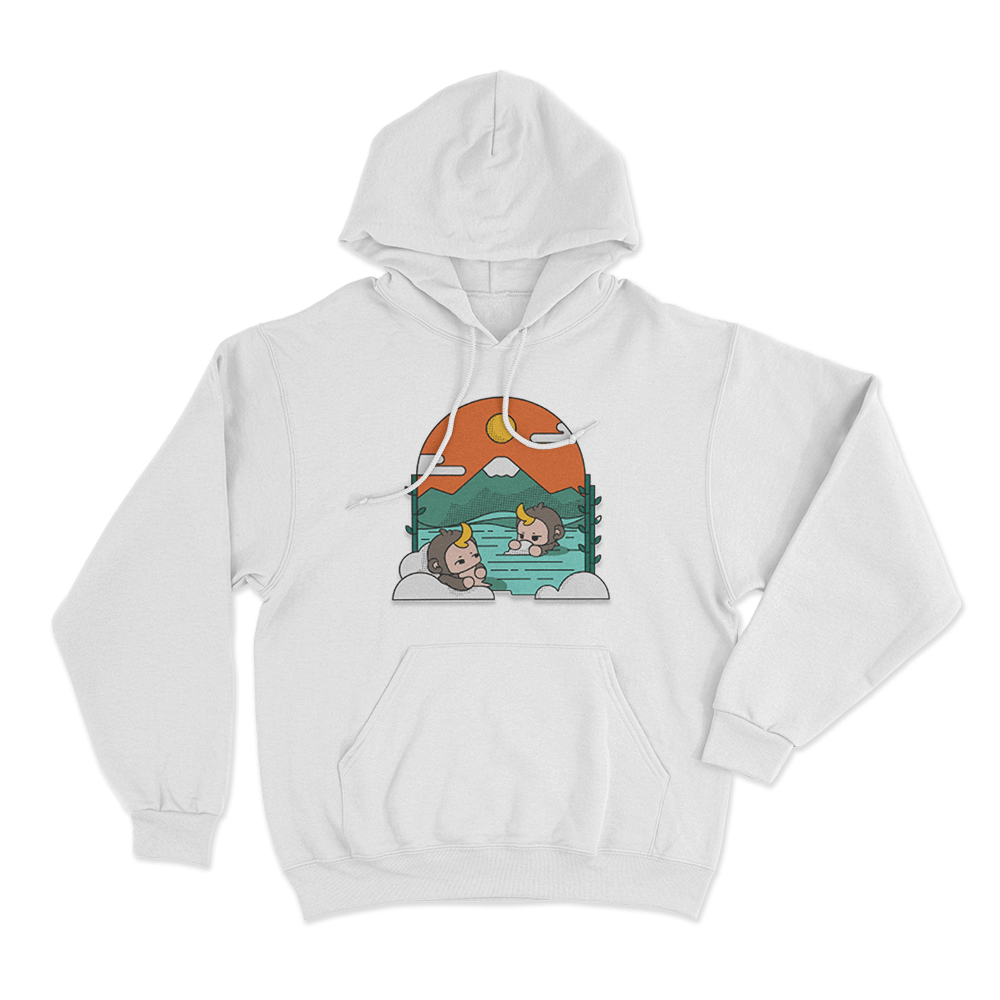 The Tranquil Unisex Hoodie White The Tranquil Unisex Hoodie White